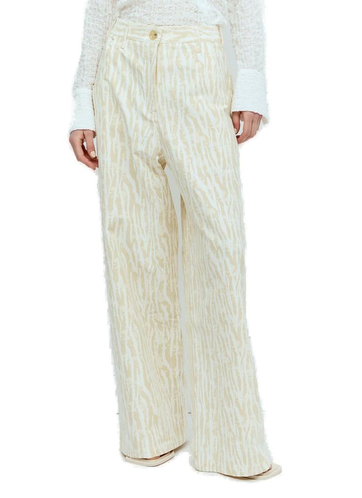 Song for the Mute Song For The Mute Graphic Printed Wide-Leg Pants