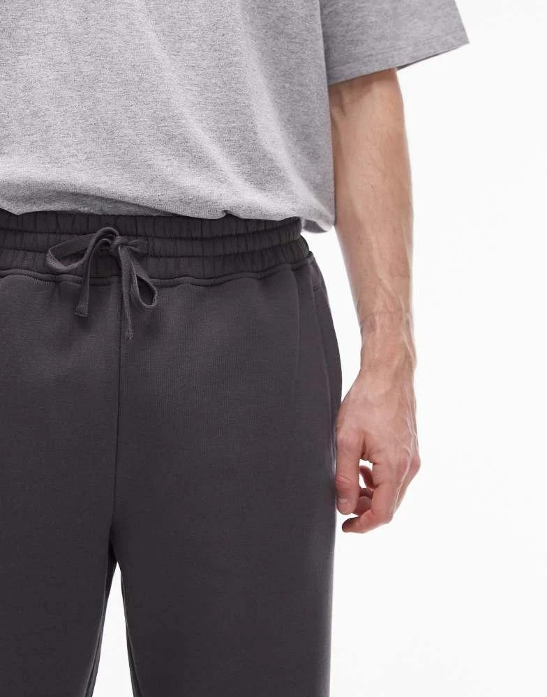 Topman Topman straight leg jogger in charcoal 4