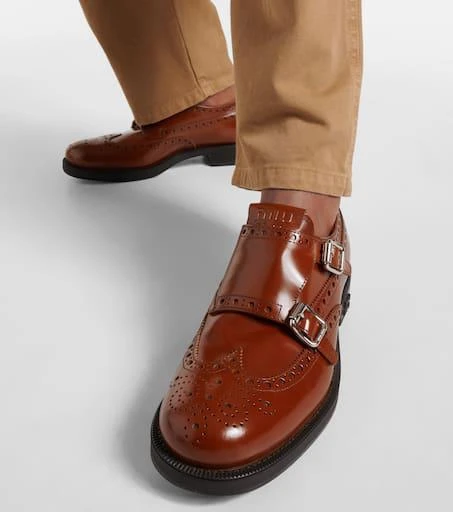 Miu Miu x Church’s Double Monk leather brogues 4