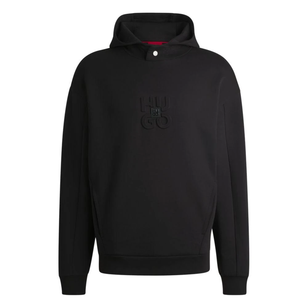 Hugo Boss Interlock hoodie with stacked logos 1