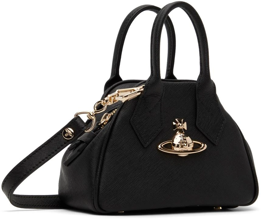 Vivienne Westwood Black Saffiano Mini Yasmine Bag 2