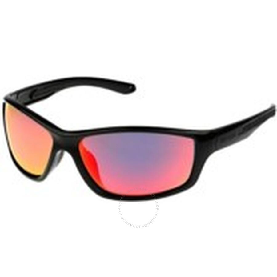 Body Glove FL 25 Polarized Red Mirror Rectangular Unisex Sunglasses 10236077.QTM BLKRED