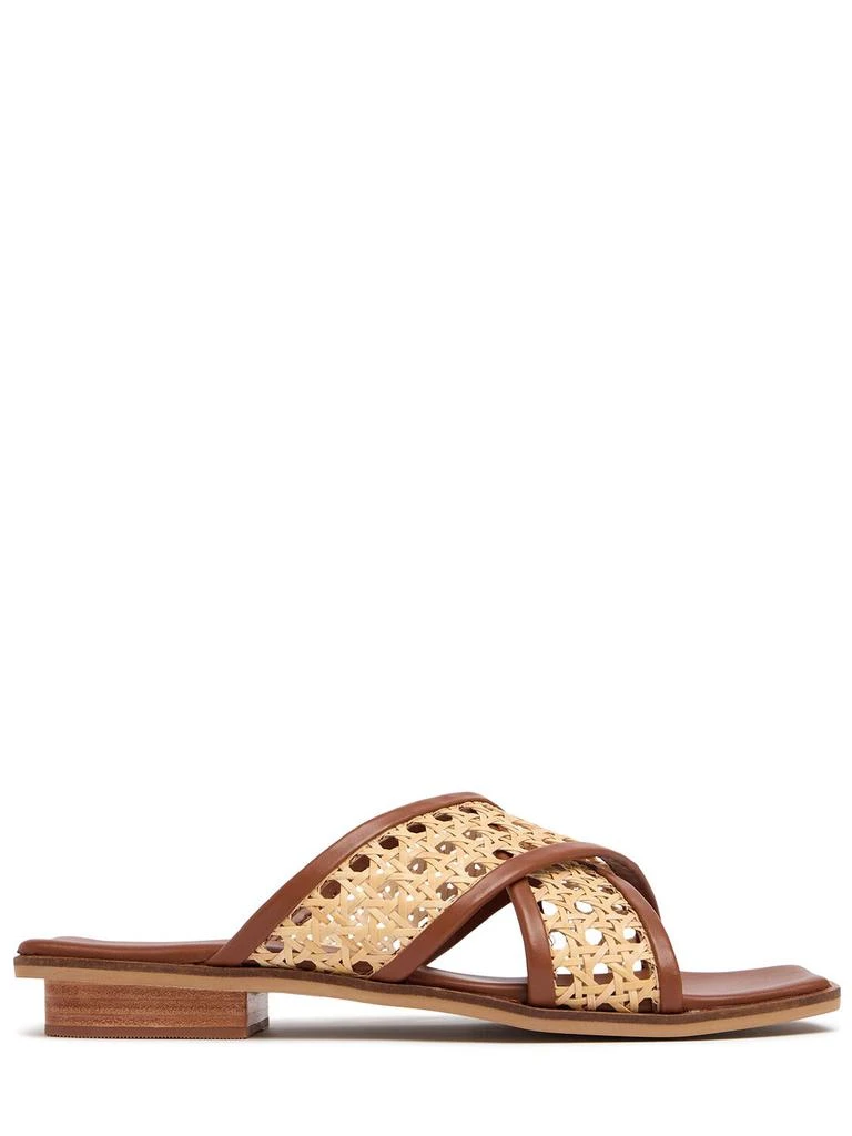 Bembien 10mm Roma Leather & Rattan Slides 1