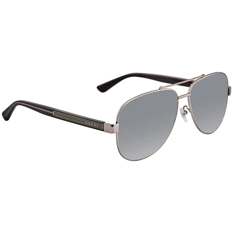 Gucci Polarized Grey Pilot Men's Sunglasses GG0528S 007 63 3