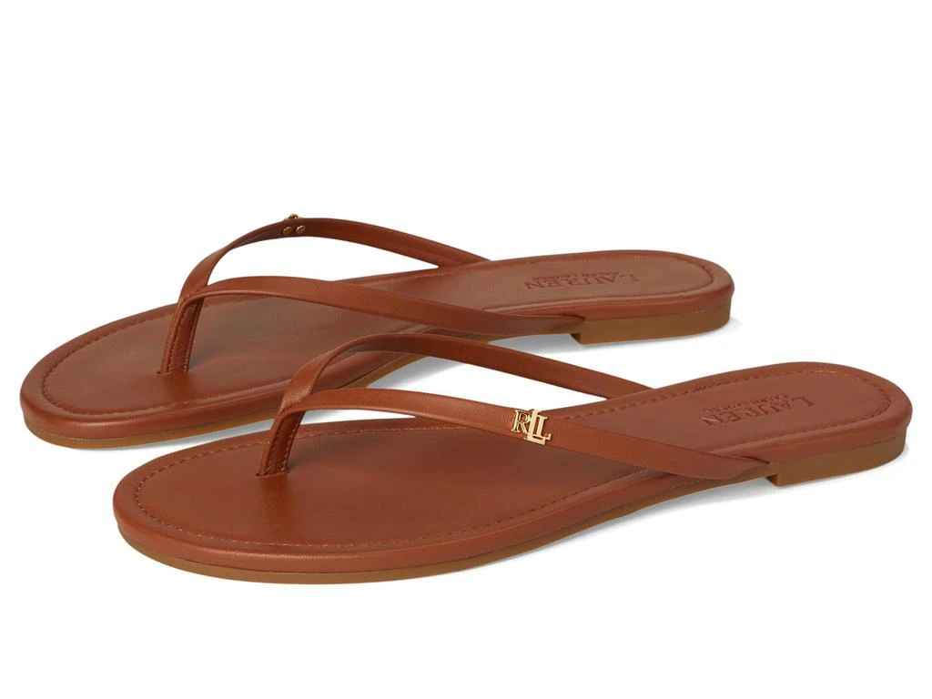 Ralph Lauren Raquel Leather Flip-flops 1