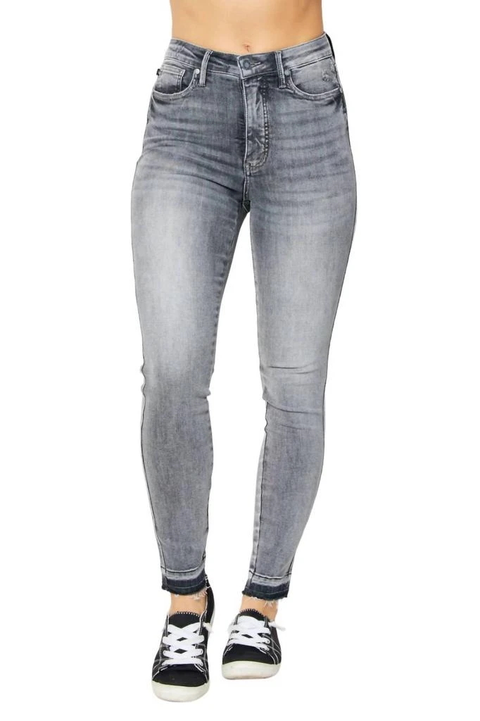 Judy Blue High Rise Control Top Release Hem Skinny Jeans
