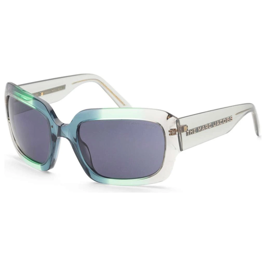 Marc Jacobs Marc Jacobs Women's Green Rectangular Sunglasses 1