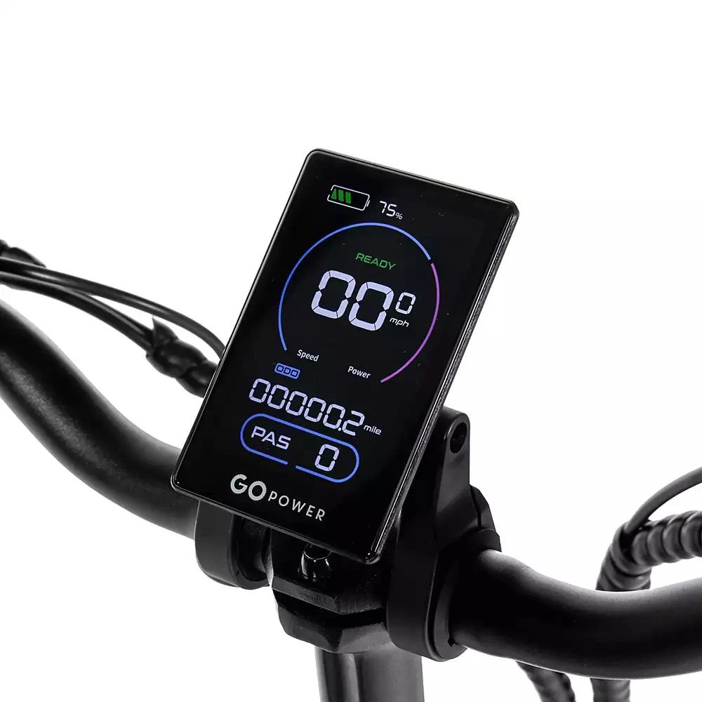 Gopowerbike GoPlus Folding Electric Bike | 20" Fat Tire eBike | 500W Motor, 20mph Top Speed | 45+ Mile Range, 5 Pedal-Assist Levels | Removable Battery | Class 1 & 2 3