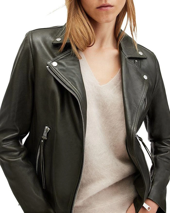 ALL SAINTS Dalby Leather Biker Jacket 6