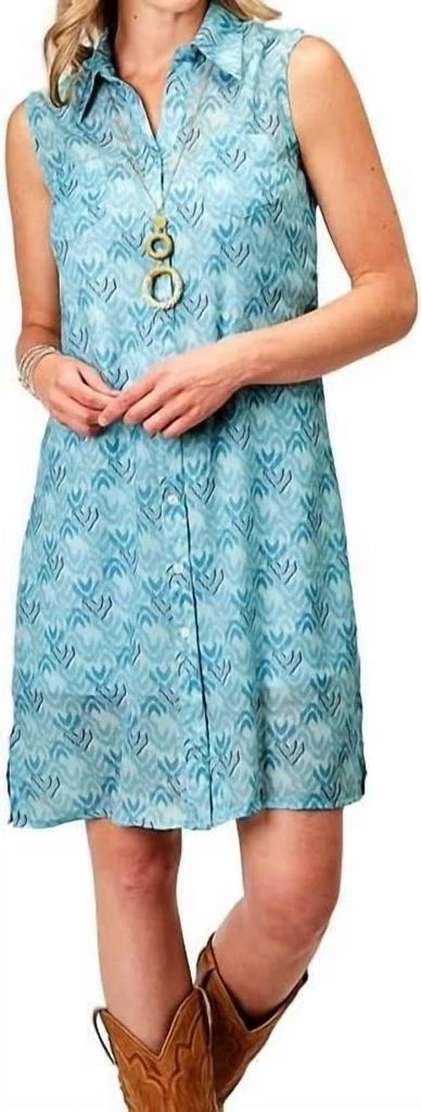 STETSON Stetson - Sleeveless Print Western Dress 1