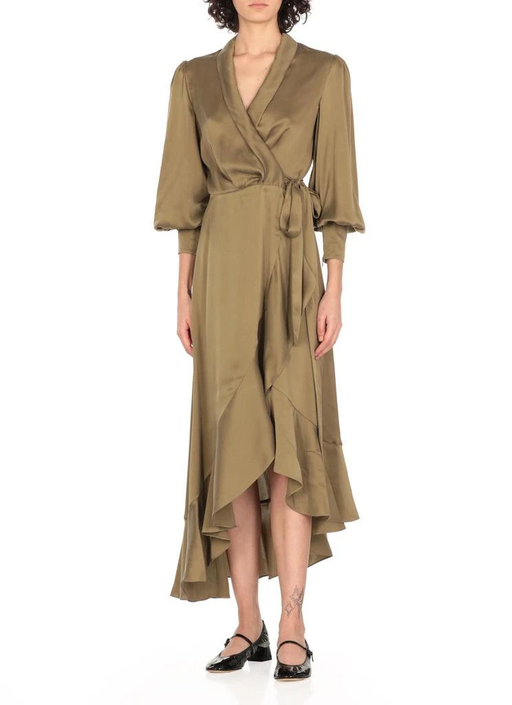 Zimmermann Zimmermann Asymmetric Wrap Midi Dress 1