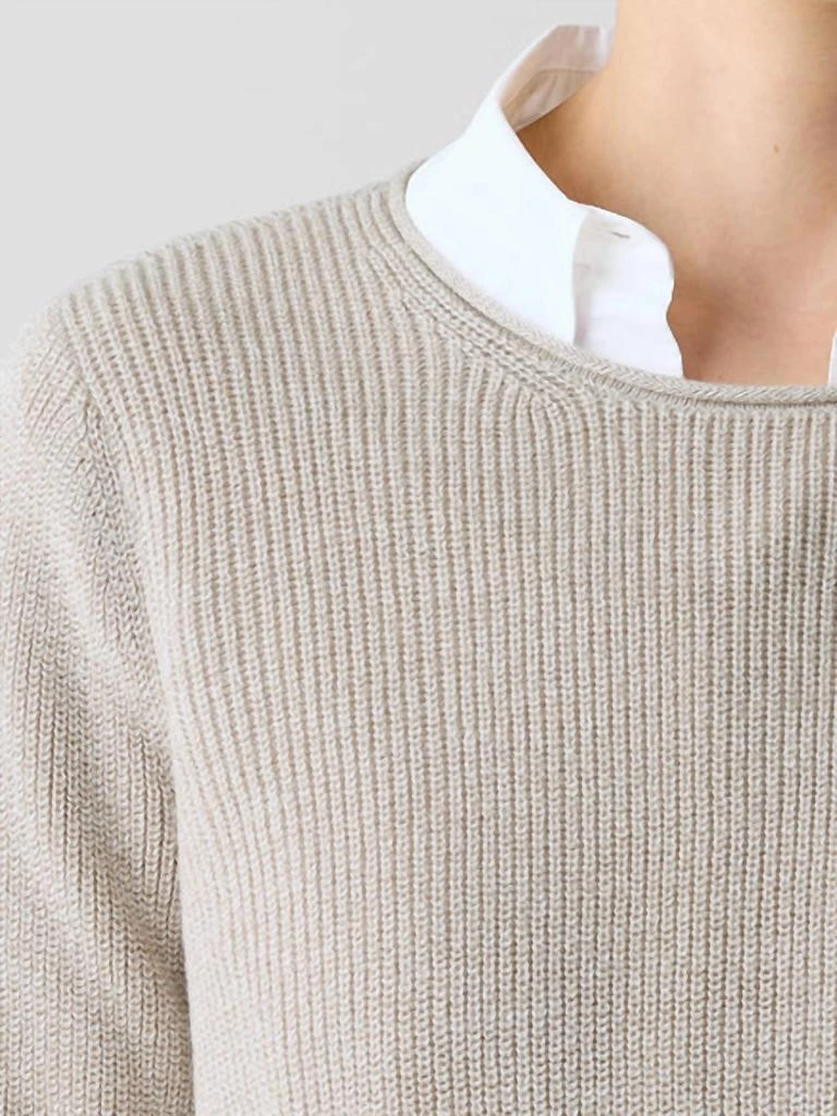 Eileen Fisher Crew Neck Sweater In Dove 3