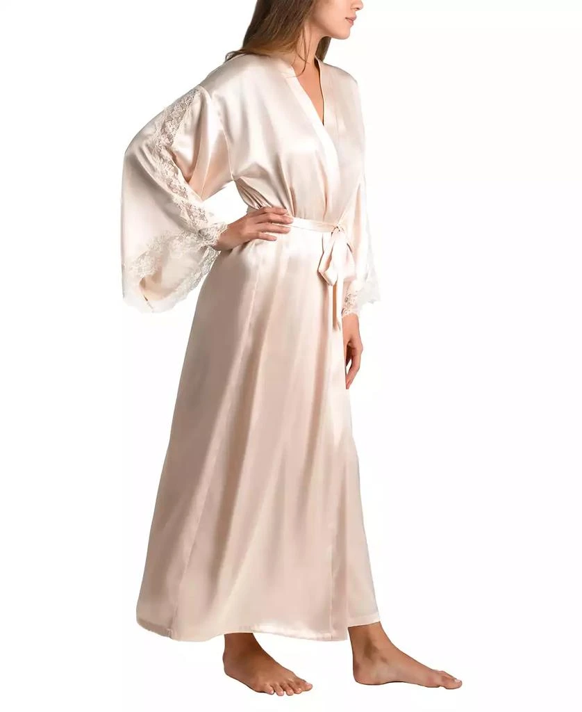 Linea Donatella Women's Luxe Brides Blush Lingerie Long Robe 3