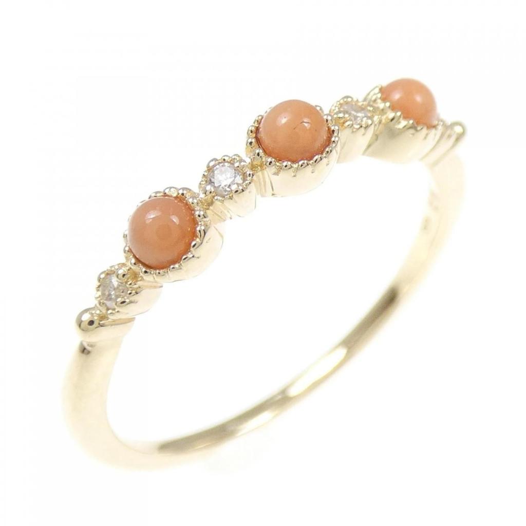 Agete yellow gold (10K) Band Ring (Pre-Owned)