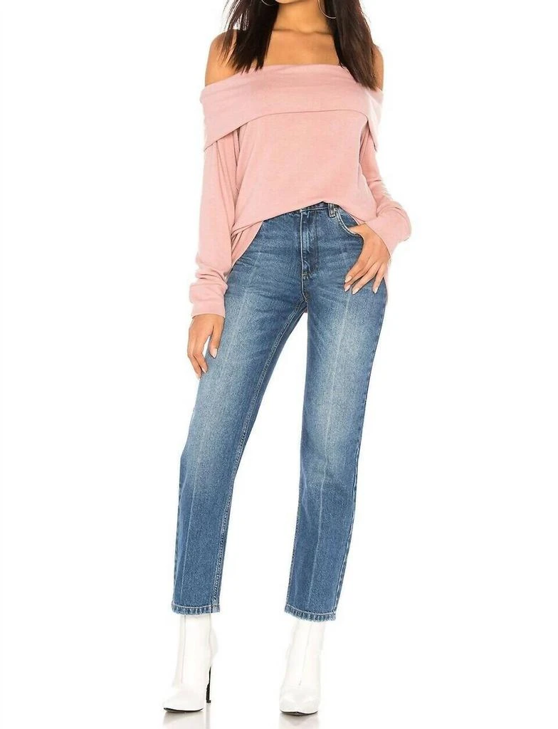 cupcakes and cashmere Cupcakes And Cashmere - Brooklyn Off The Shoulder Sweater 4