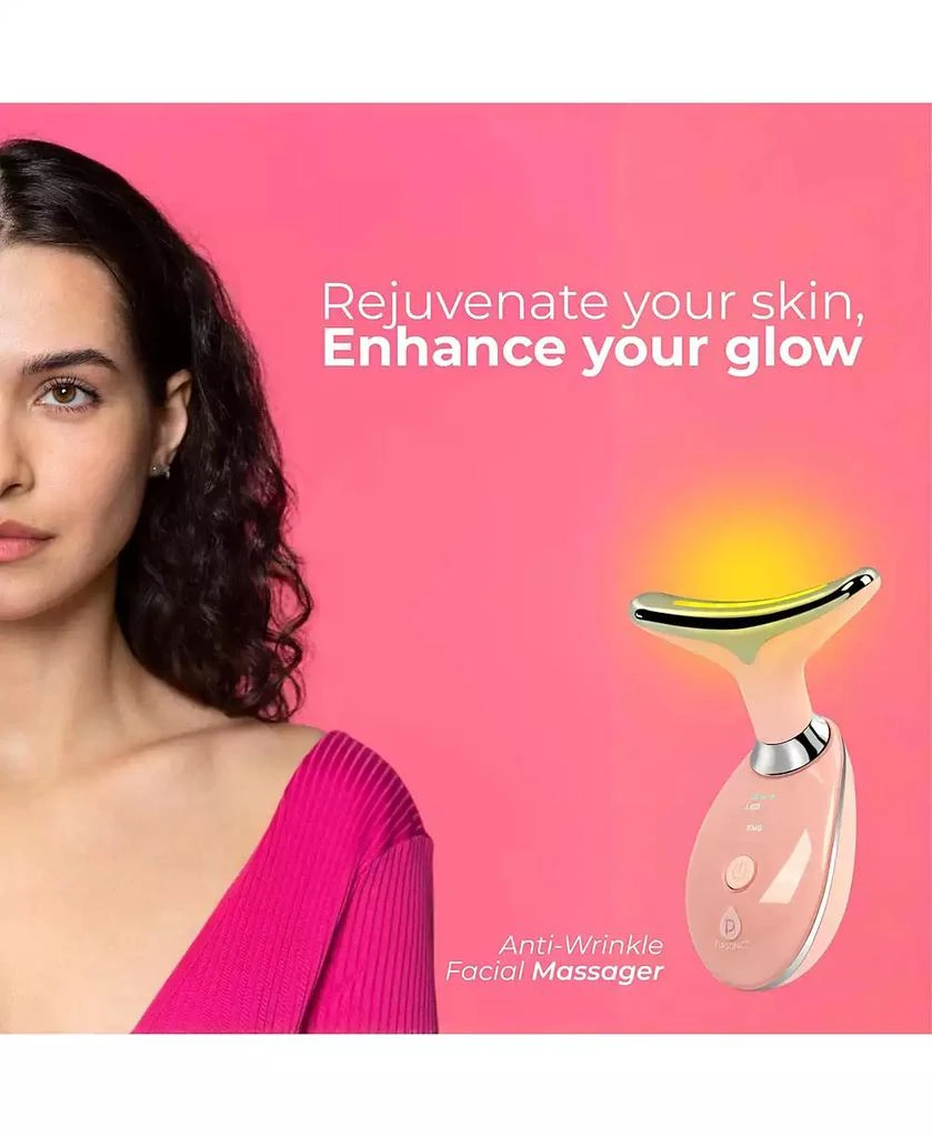 PURSONIC LED Glow Set – 7-in-1 LED Light Therapy Face Mask + 7-in-1 LED Face 
Neck Sculpting Wand 3
