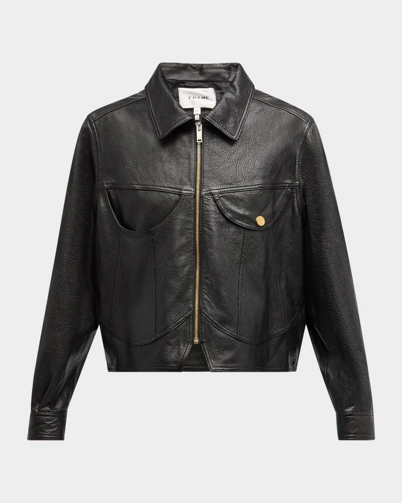 FRAME Leather Heart Jacket 1