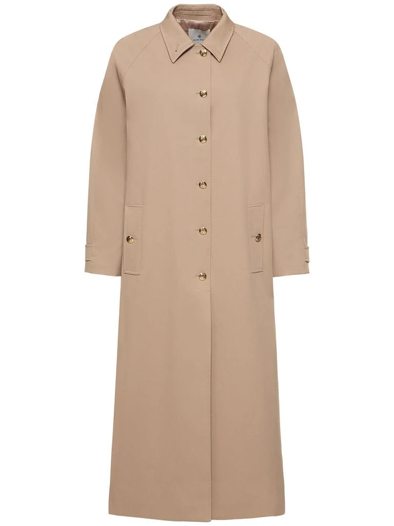 ANINE BING Randy Cotton Blend Maxi Trench 1