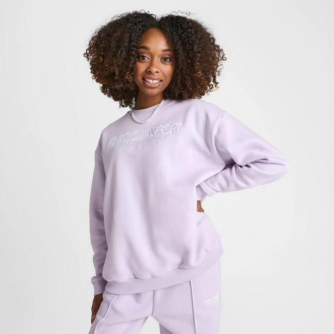 SUPPLY & DEMAND Women's Pink Soda Sport Fuse Crewneck Sweatshirt 3