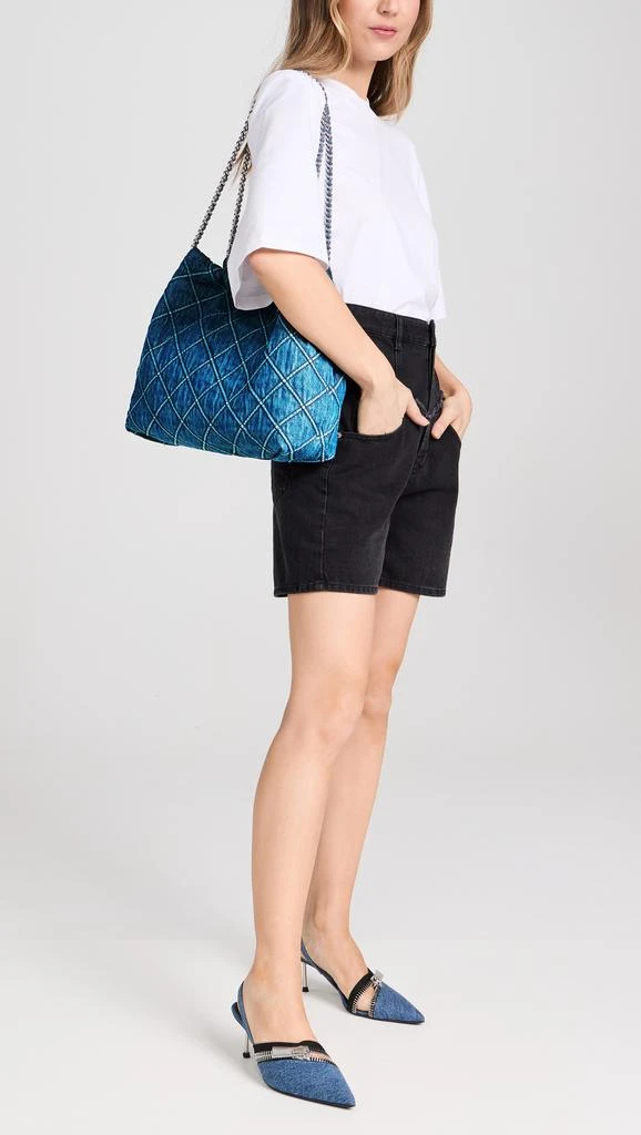 Tory Burch Fleming Soft Denim Drawstring Bag 2