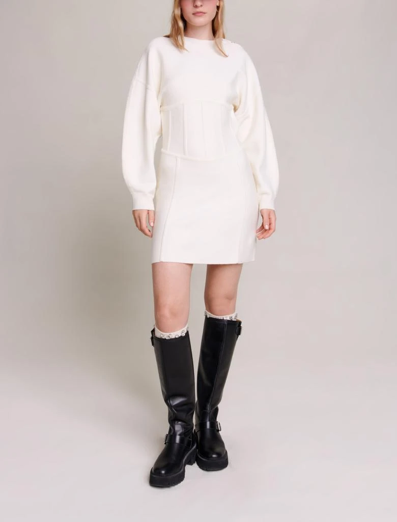 Maje Maje Woman
s polyester Corset-effect jumper dress for Fall/Winter 1