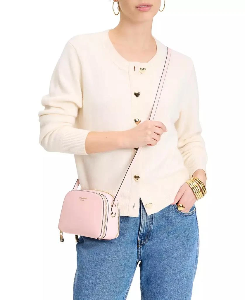 Kate Spade Devin Saffiano Leather Double Zip Dome Crossbody Bag 2