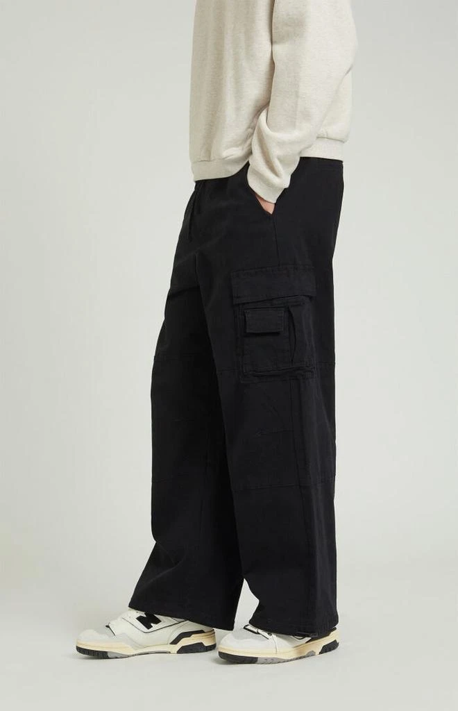 PacSun Stretch Black Extreme Baggy Cargo Pants 2