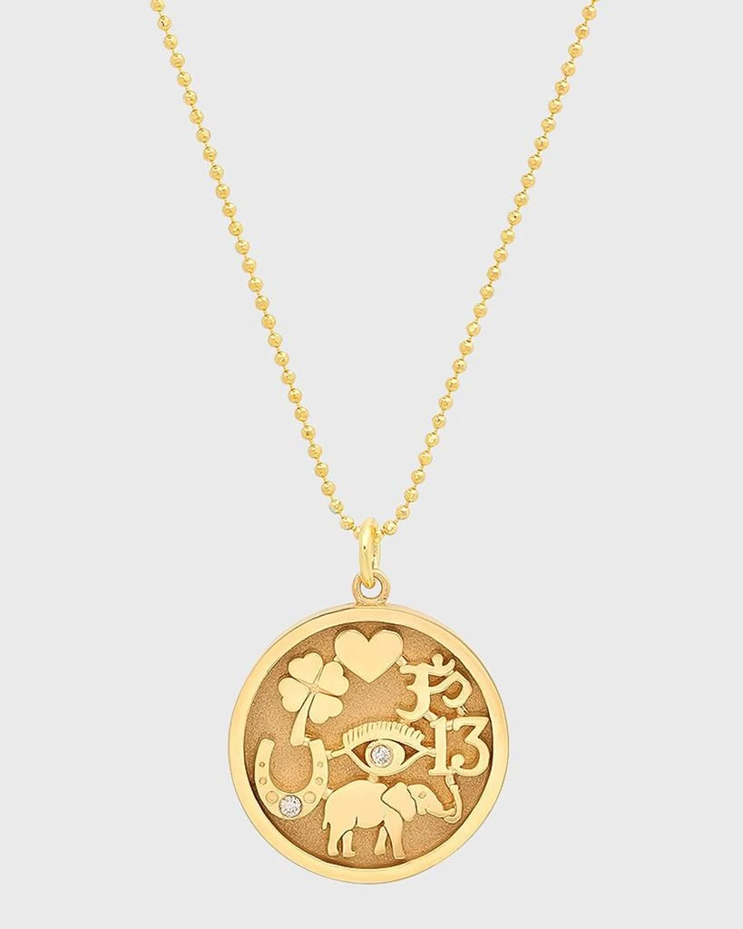 Jennifer Meyer Good Luck 18K Gold Necklace