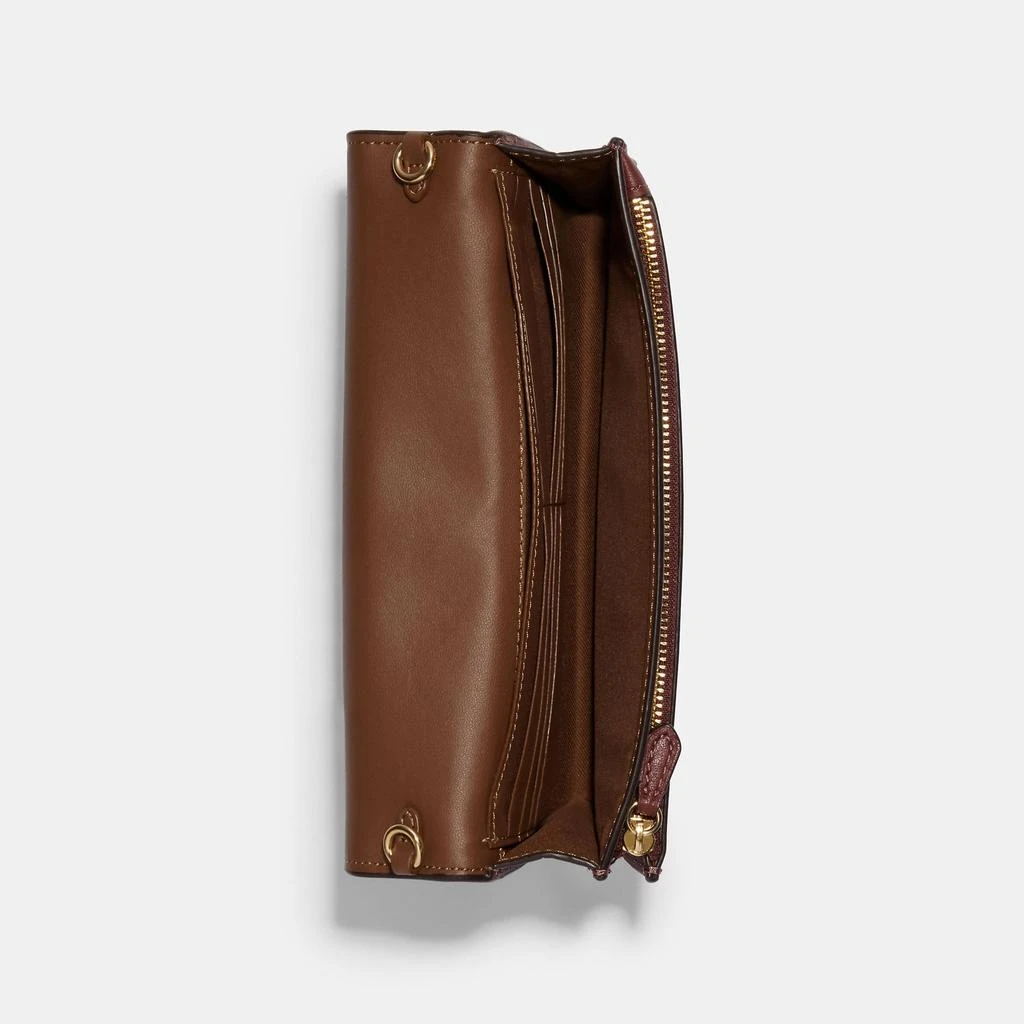 Coach Coach Outlet Anna Foldover Clutch Crossbody In Signature Canvas With Wildflower Print 2