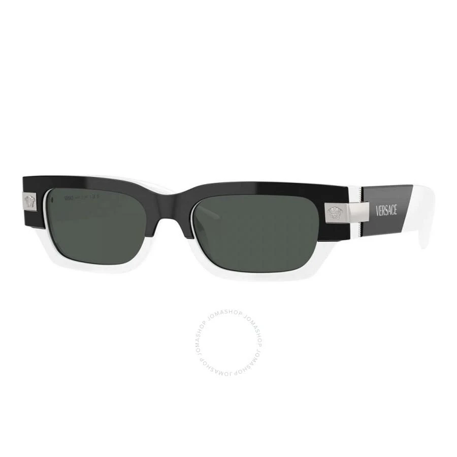 Versace Dark Grey Rectangular Men's Sunglasses VE4465F 545987 53 1