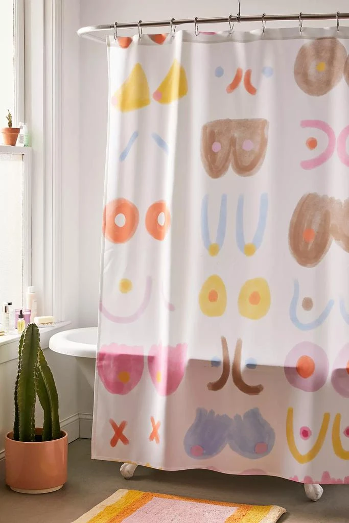 DENY Designs Rhianna Marie Chan  You’re The Tits Shower Curtain 1