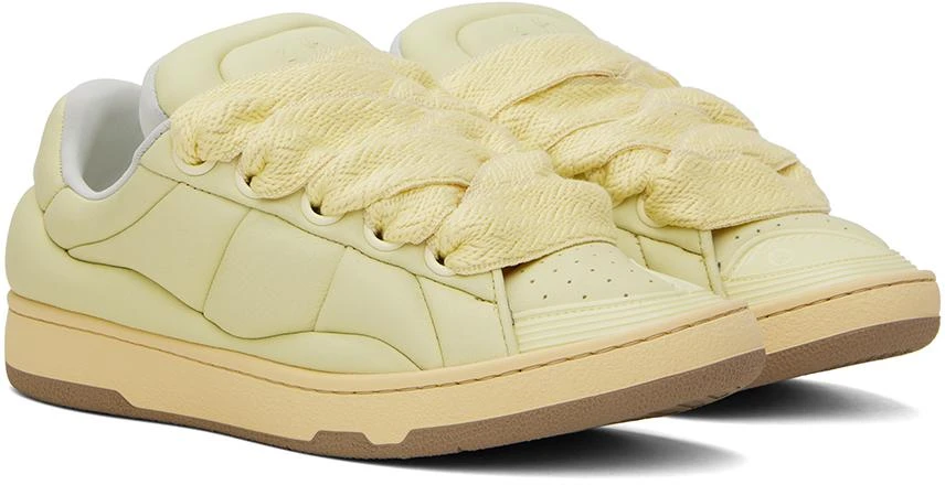 Lanvin Yellow Curb XL Leather Sneakers 4