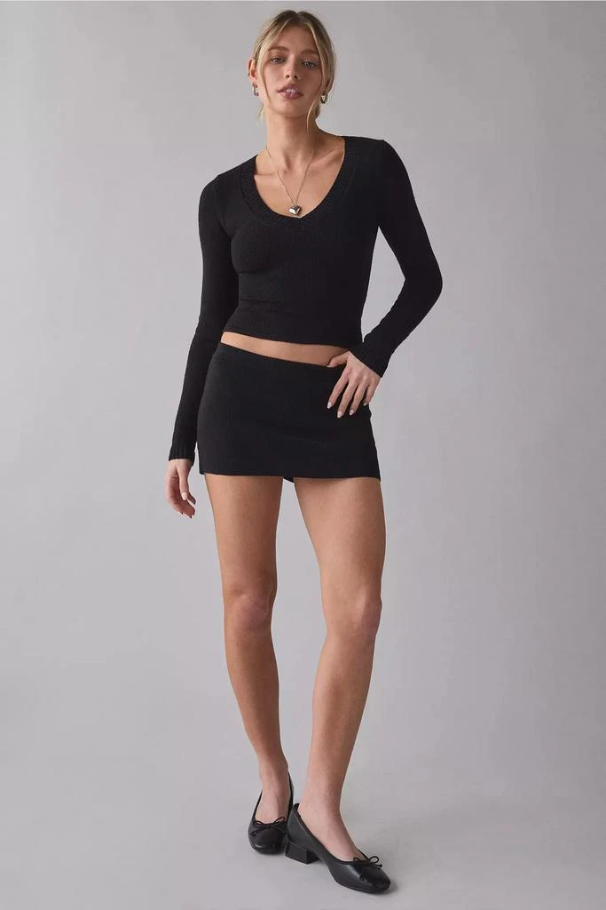 Frankies Bikinis Frankies Bikinis Marialla Cloud Knit Mini Skort 1