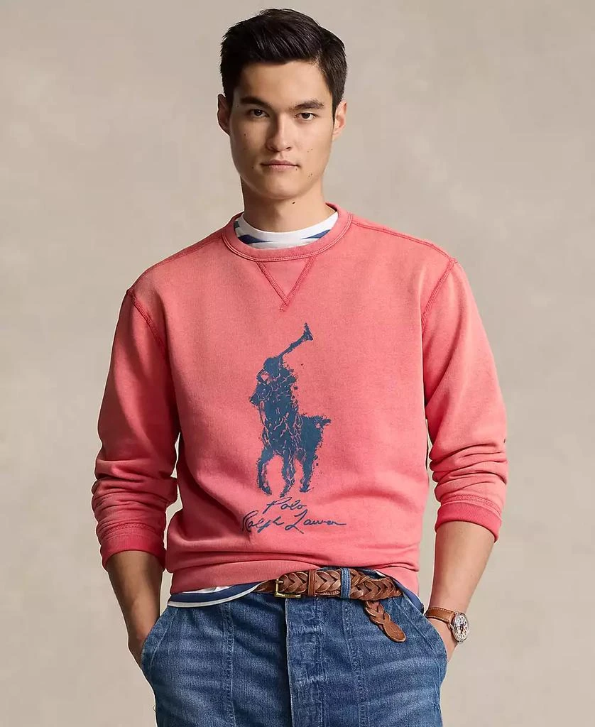 Ralph Lauren Men's Big Pony Garment-Dyed Fleece Sweatshirt 1