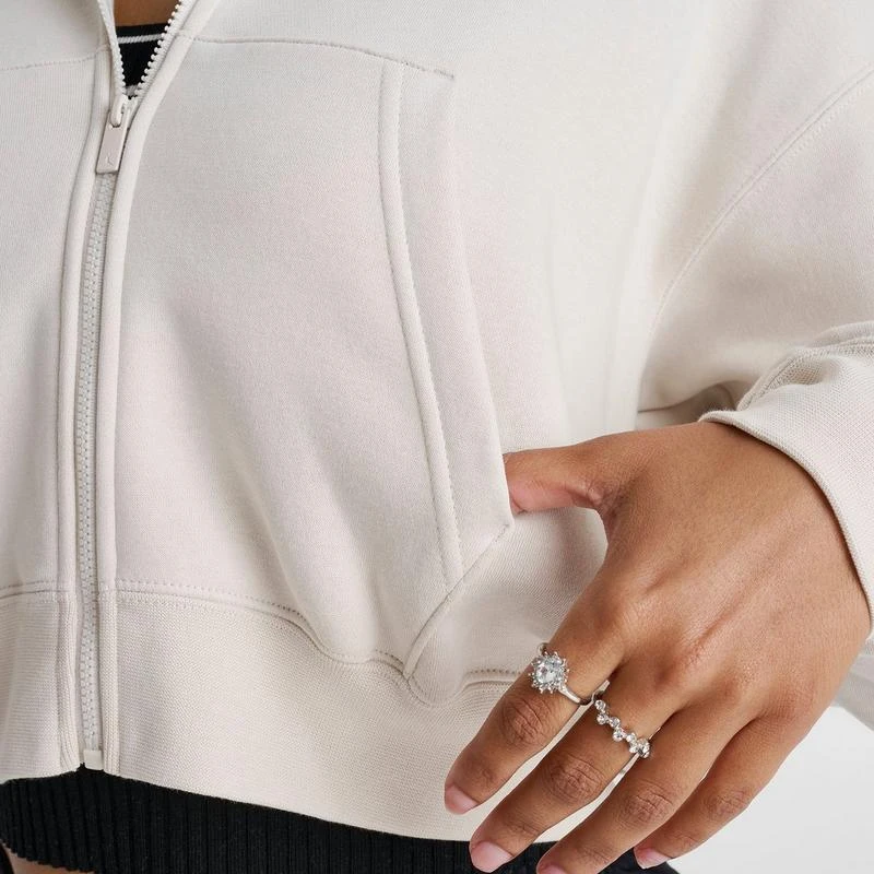 Jordan Women's Jordan Brooklyn Fleece Cropped Full-Zip Hoodie 6