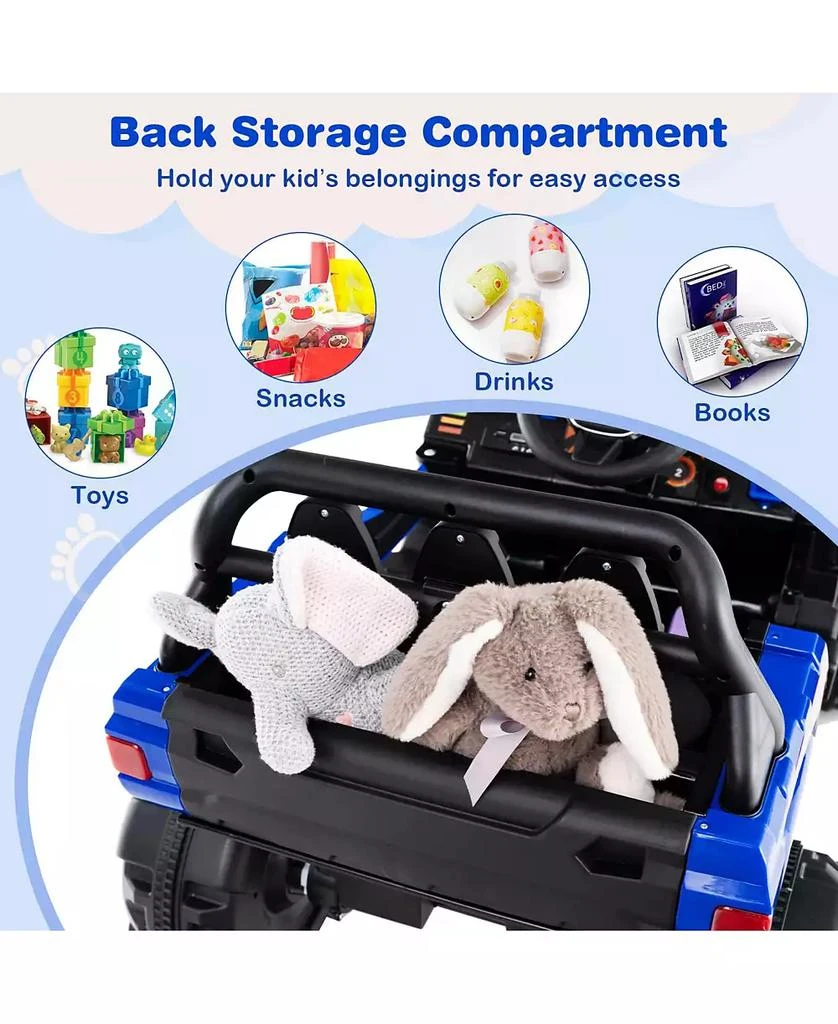 Mecale 12V Battery Powered Electric Vehicle with Remote Control and 3 Speeds 8