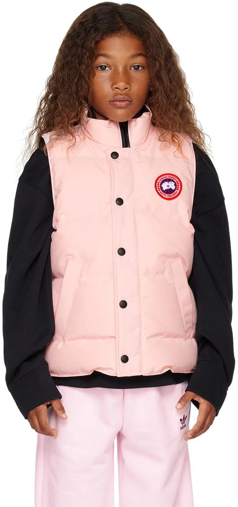 Canada Goose Kids Pink Vanier Down Vest 1