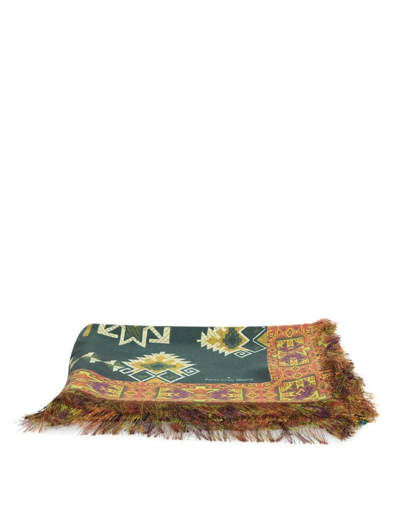 Pierre-louis Mascia Aloe Multicolor Silk Scarf 1