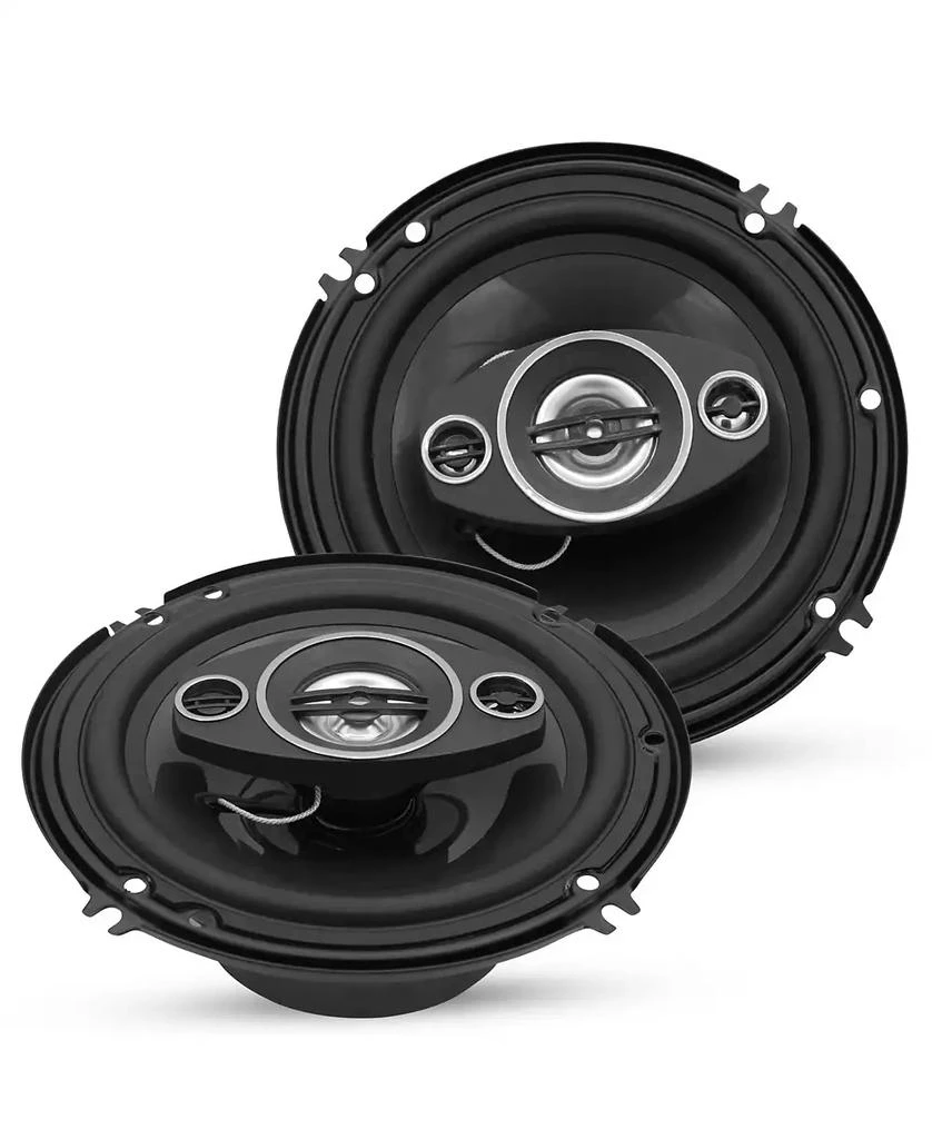 5 Core Coaxial Car Door Speakers 6” Pair 500W 4Ohm 2 Way Component Subwoofer Audio w Super Tweeter