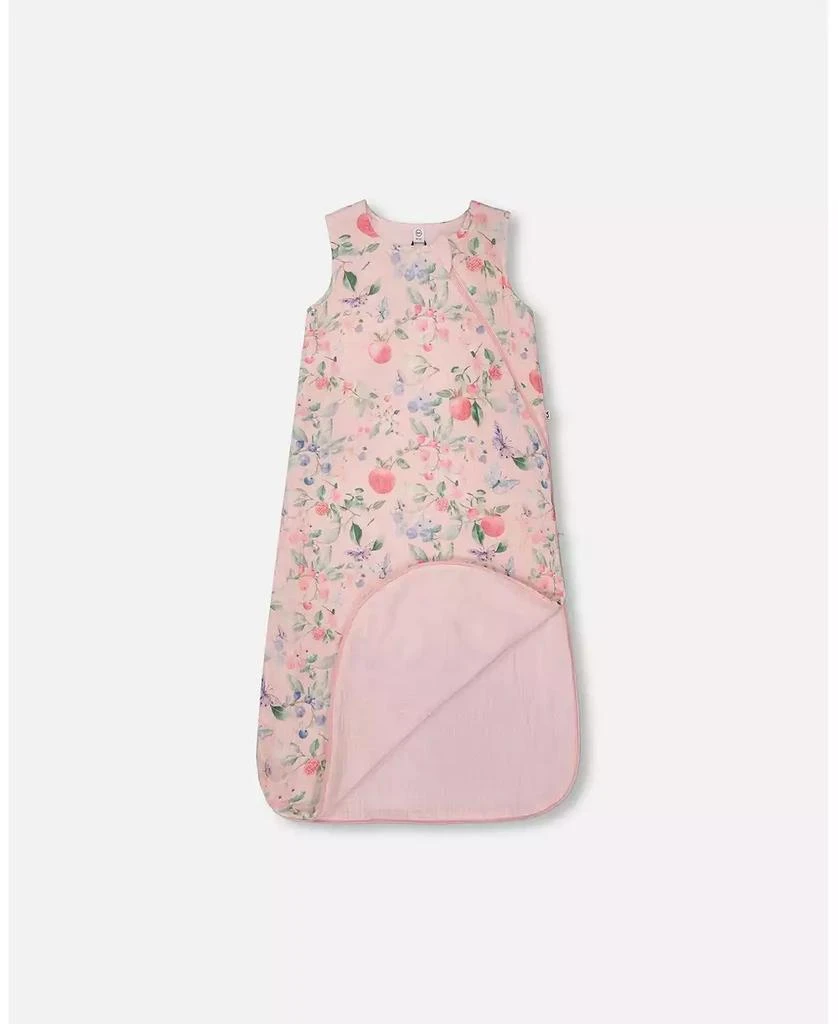 Deux par Deux Baby Girls Cotton Jersey Muslin Sleep Sack Pink Printed Berries - Baby|Toddler 2