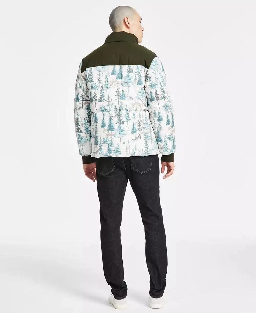 Sun + Stone Men's Wilderness Patterned Puffer Jacket, Exclusively at Macy's 7
