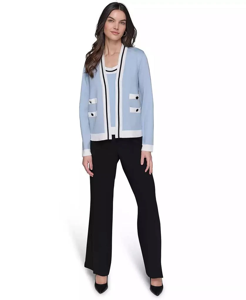 Karl Lagerfeld Paris Women's Open-Front Cardigan 4