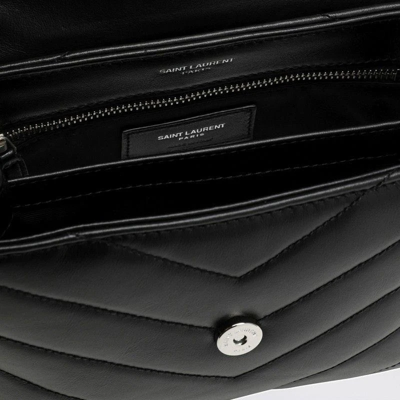 Yves Saint Laurent Saint Laurent Black/Silver Loulou Toy Bag 4