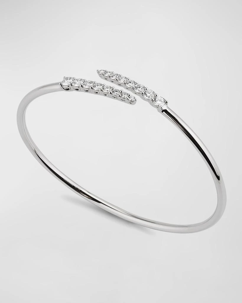 Memoire White Gold Diamond Bypass Bracelet 3