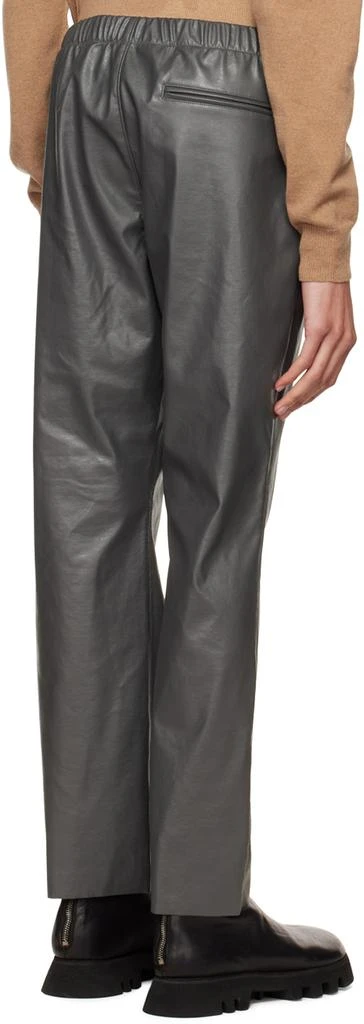 n.hoolywood Gray Faux-Leather Pants 3