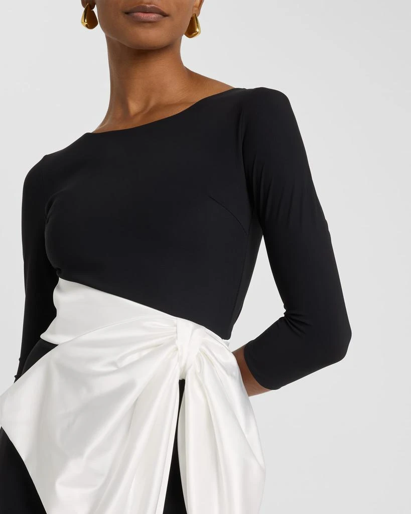 Chiara Boni Boat-Neck Bow Mini Dress 5