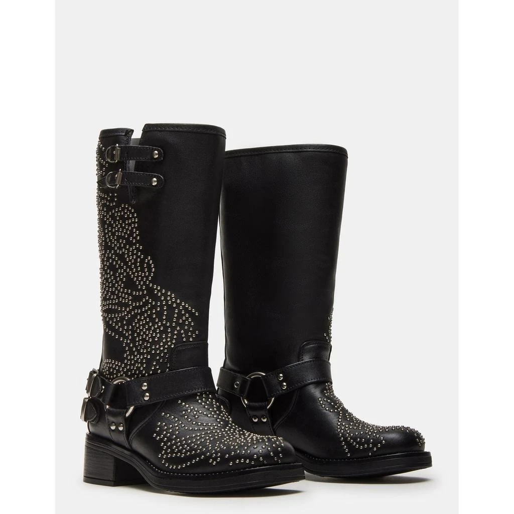 Steve Madden Astor Black Leather Studs 2
