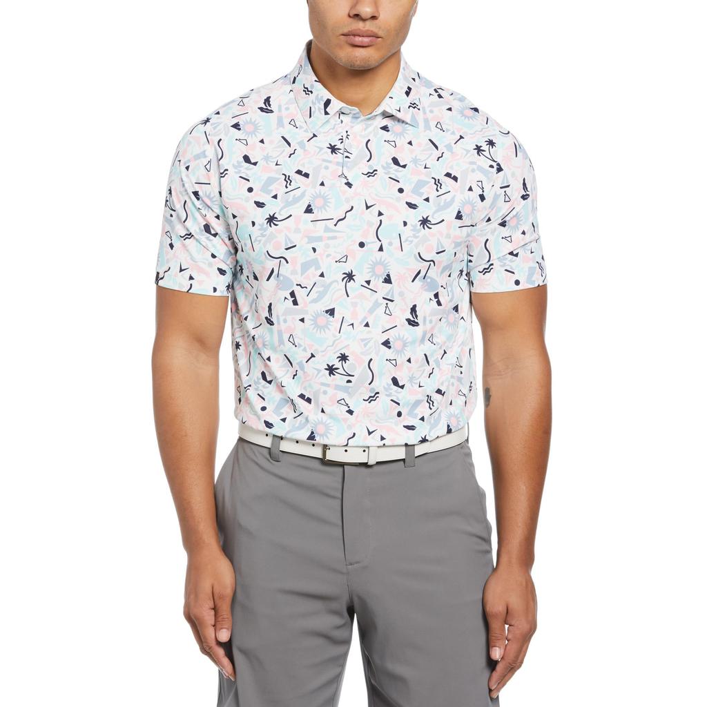 Callaway Florida Abstract Novelty Print Polo