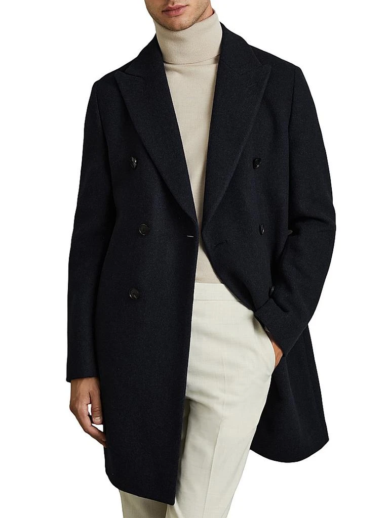 REISS Cliff Wool-Blend Peacoat 3