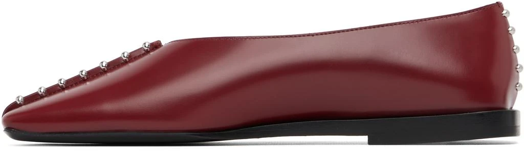 Jil Sander Red Leather Ballerina Flats 3